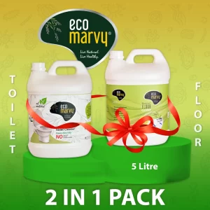 𝟮𝗶𝗻𝟭 𝗣𝗮𝗰𝗸: 𝗧𝗼𝗶𝗹𝗲𝘁 & 𝗙𝗹𝗼𝗼𝗿 𝗖𝗹𝗲𝗮𝗻𝗲𝗿(𝟓𝑳)| Zero Chemical | Highly Safe for Kids, Pets & Environment